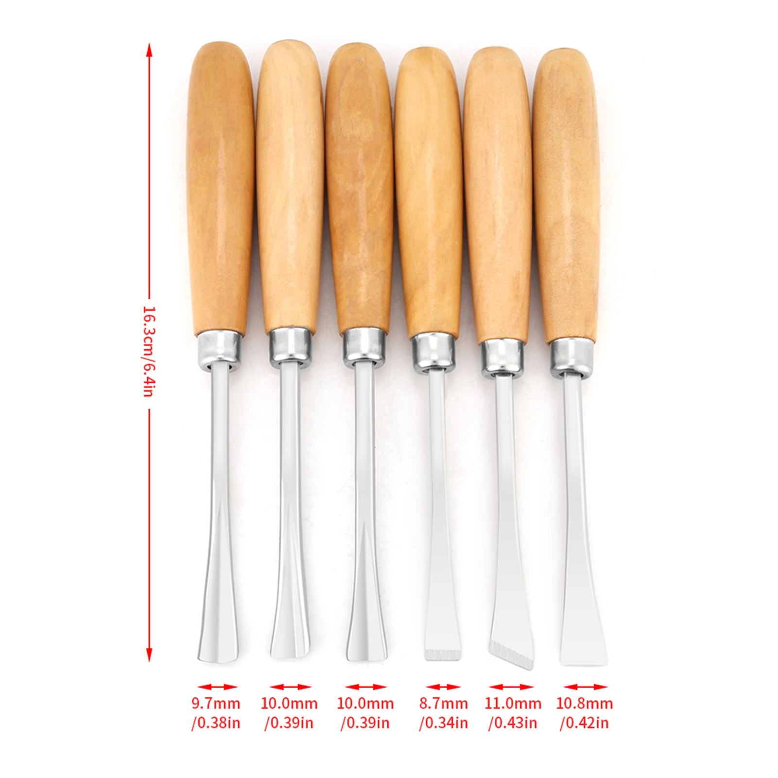 6pcs Professional Wood Carving Hand Chisels Set DIY Woodworking Sculpting Tools Carving Tools