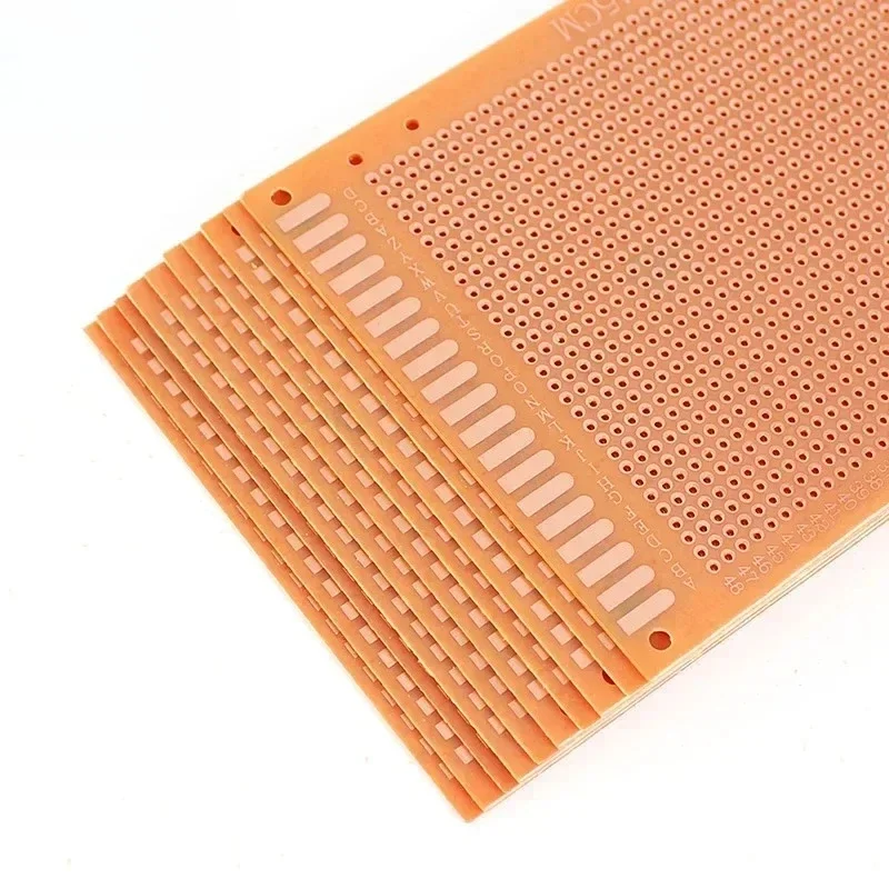 5/10PCS Single Sided Yellow PCB Prototype Board Kit 3 Sizes 5x7cm 7x9cm 9x15cm DIY PCB Board Universal Breadboard