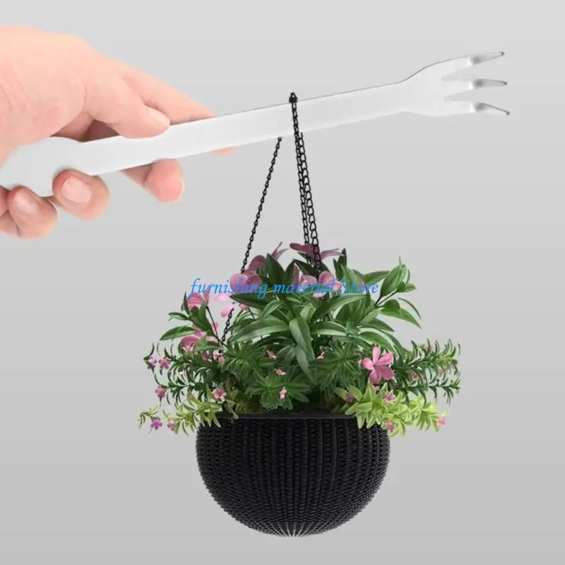 Y5GD Handheld Rustproof Rakes 3-Prong Stainless Steel Root Rakes Loosen Soil Tool Ergonomic Handle for Gardening Plant