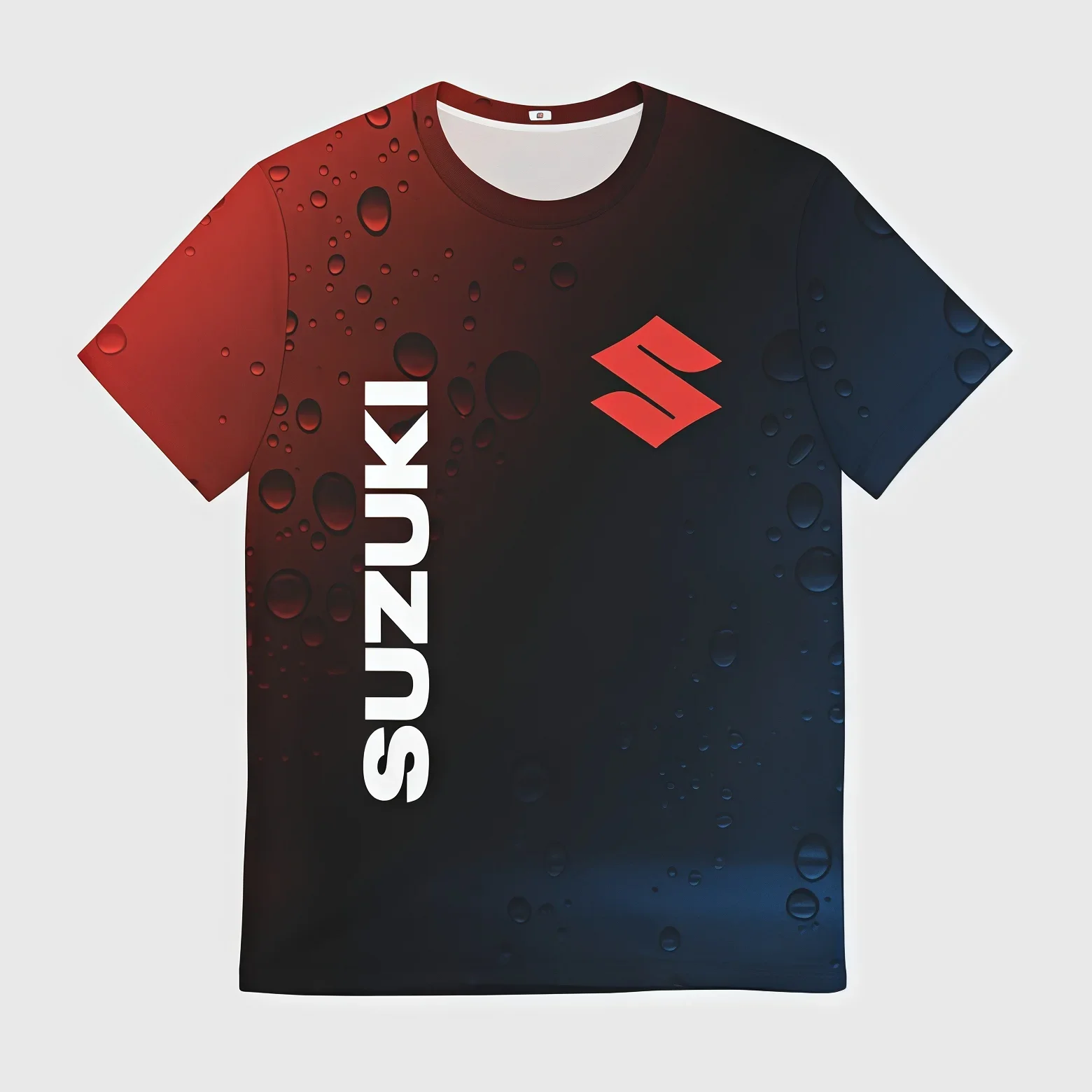 

Summer Suzuki motorcycle 3d printed men's breathable quick-drying casual sport short-sleeved T-shirt Outdoor motorcycle riding s