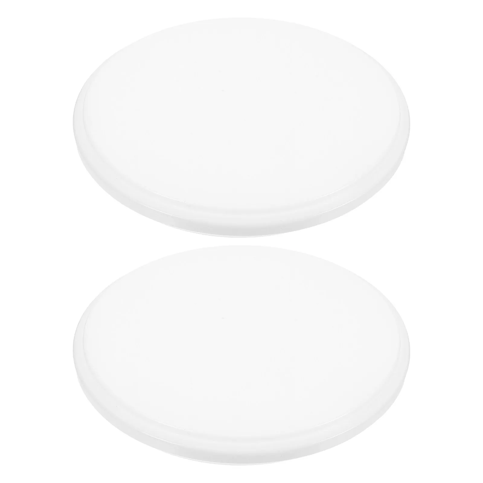 2Pcs White Round Ceiling Lampshade Plastic Light Cover Easy Snap Installation Bedroom Bathroom Kitchen Light Fixture Part