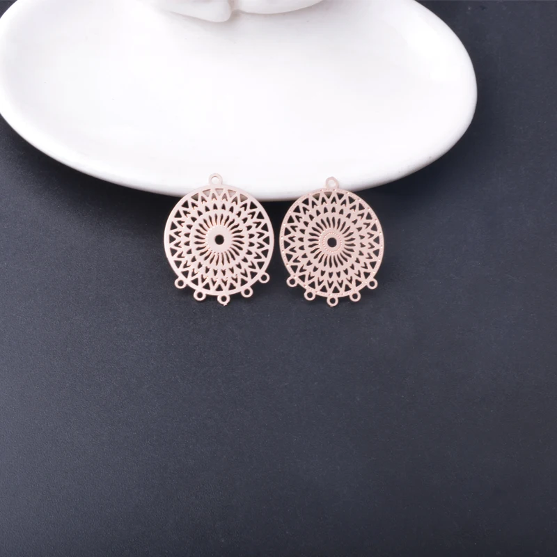 10 Stück Filigran-Schmuckverbinder aus Edelstahl, geometrischer Wassertropfen-Ohranhänger, DIY-Schmuck-Ohrring-Zubehör – Detail 12