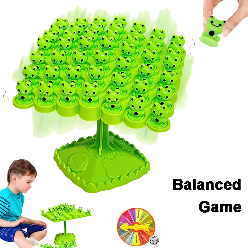 Puzzle d'astronaute, arbre d'équilibre amusant, grenouille, jouets mathématiques Montessori, Interaction Parent-enfant, jeu d'équilibre de table, jouet cadeau