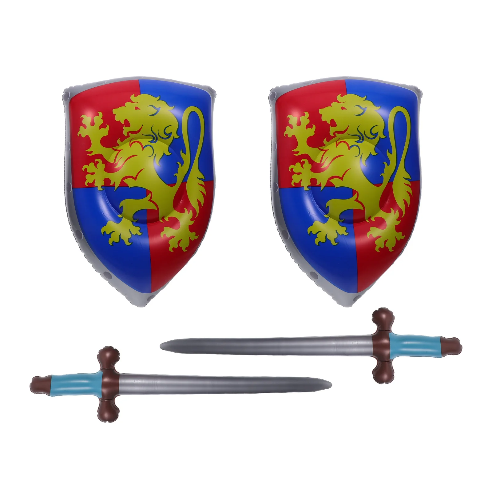 4pcs Inflatable Set Kids Children Inflatable Lightweight Pvc Durable Play Swords For Indoor Outdoor Parties -