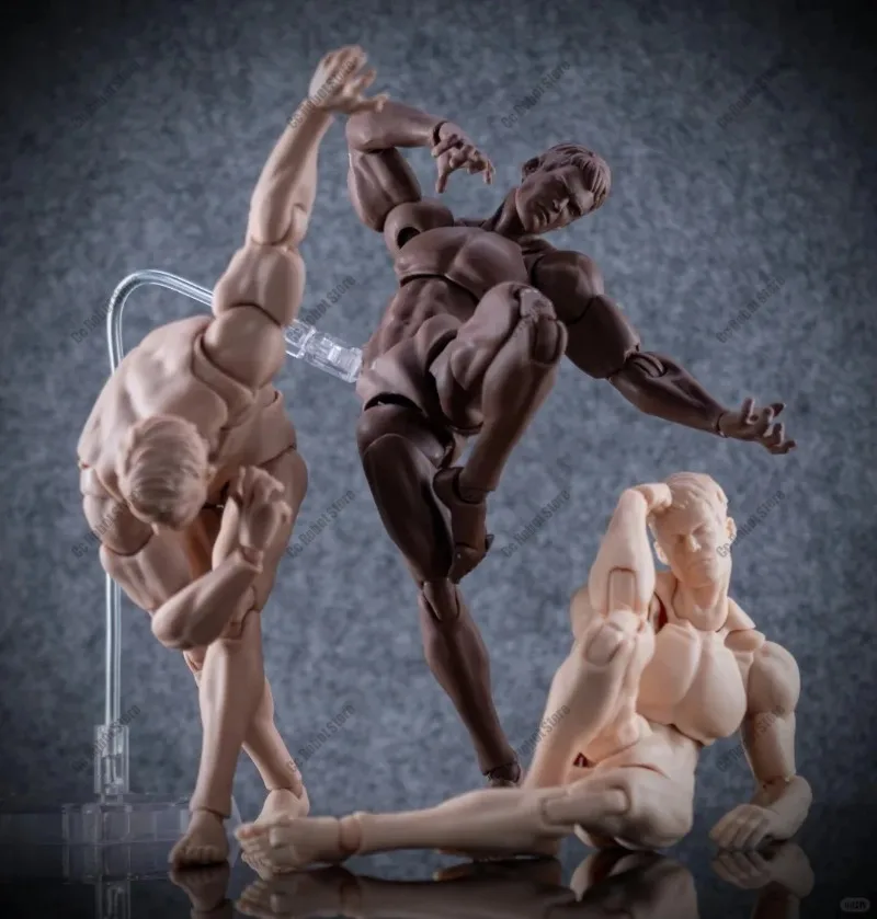[En stock] Jouet à manivelle 1/12 Corps masculin musclé articulé Super flexible 16 cm 6 pouces Figurine d'action masculine complète Jouet cadeau