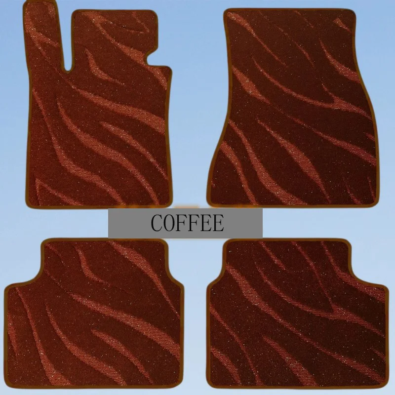 4PCS Starry Sky Blanket Custom Car Floor Mats For VW Touareg Auto Carpets Accessorie Floor Liners