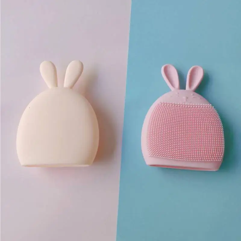 Silicone Bunny Cleansing Brush Multifunctional Rabbit Facial Cleaning Brush Manual Massage Brush Shampoo Brush Facial Care Tool