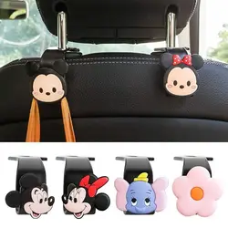 Car Rear Seat Back Seat Hook Mickey&minne Dumbo Universal Car Seat Headrest Hook Auto Back Seat Storage Interior Accessories