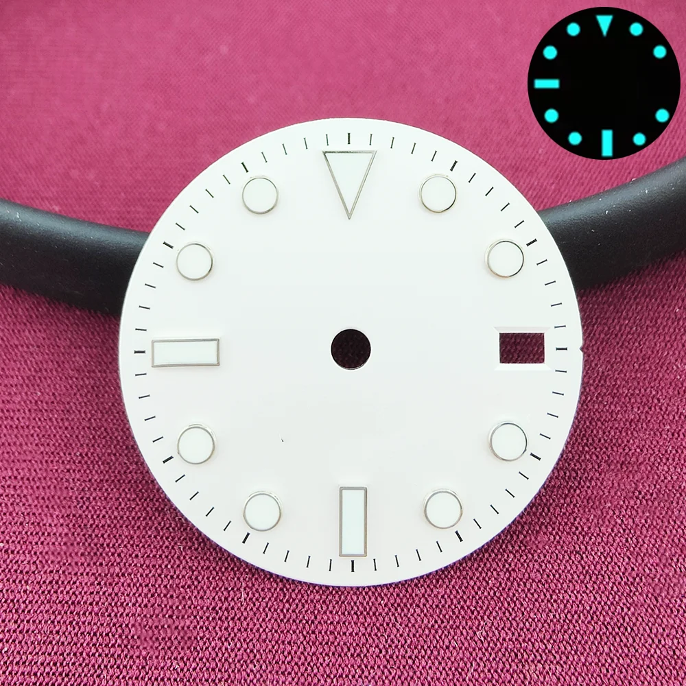 28.5mm NH35 Dial SUB Dial NH35 Diver Dial BGW9 Luminous NH35 Face NH34 Dial NH35 Hand Calendar Dial GMT Dial Accessories - view 5