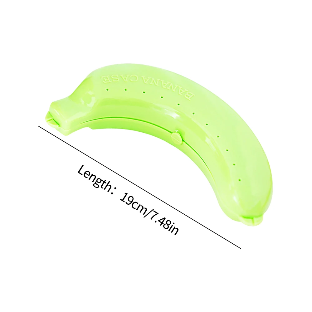 1PC Portable Banana Shape Banana Protective Case Creative Plastic Banana Fruit Storage Case for Travel Outdoor
