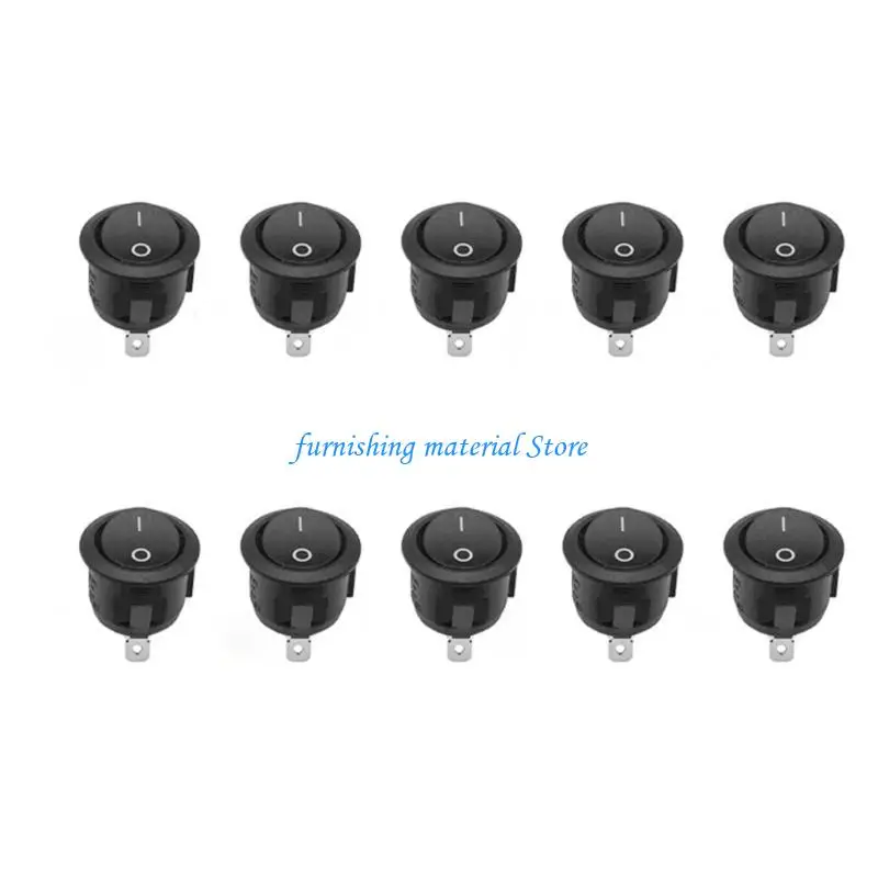 Y5GD 10pcs Rocker Rocker Switches com três cores para barcos e dispositivos domésticos