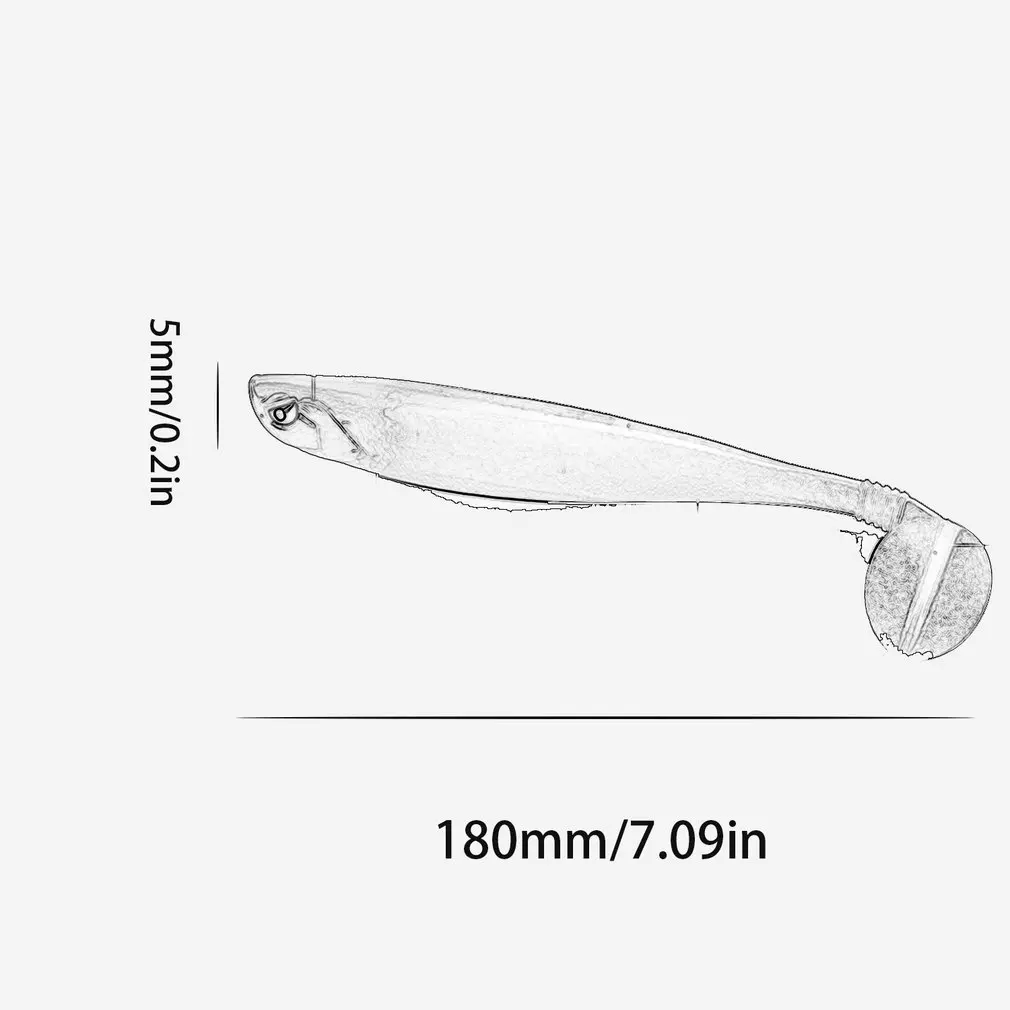 2023 New 5pcs Soft Fishing Lure 12cm 10g Silicone Bait Shad Fish High Quality Worms Bass Pike Minnow Swimbait Rubber
