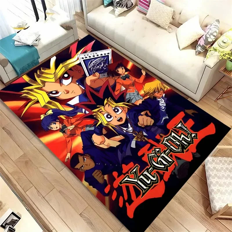 3D Anime Yu Gi Oh Card Yugioh Blue Eyes White Dragon Carpet Cartoon Floor Mat Living Room Bedroom Area Carpets Rug Family Gift