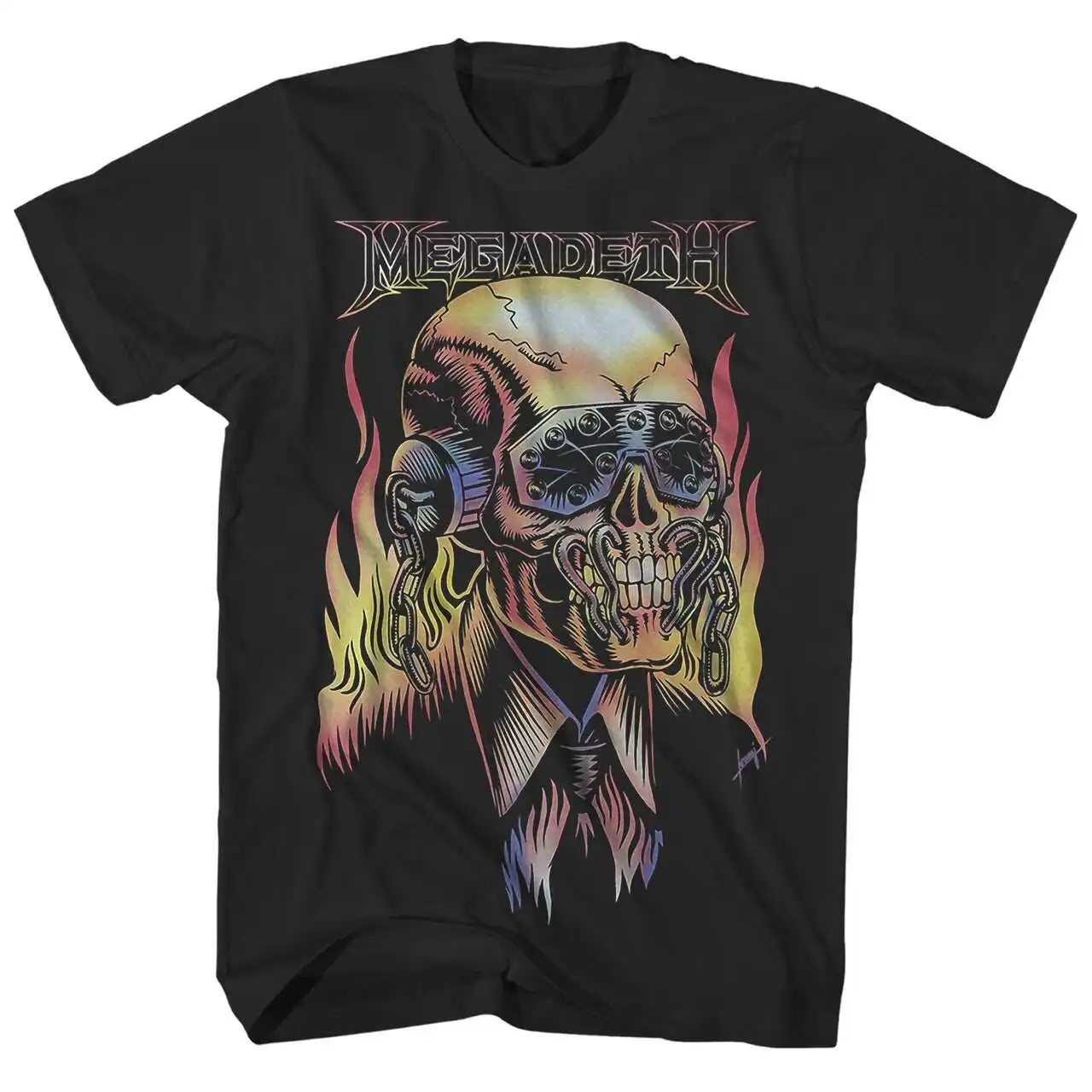 Megadeth Heavy Metal Rock Casual T-Shirt Men's and Women's Luxury Band Brand Top