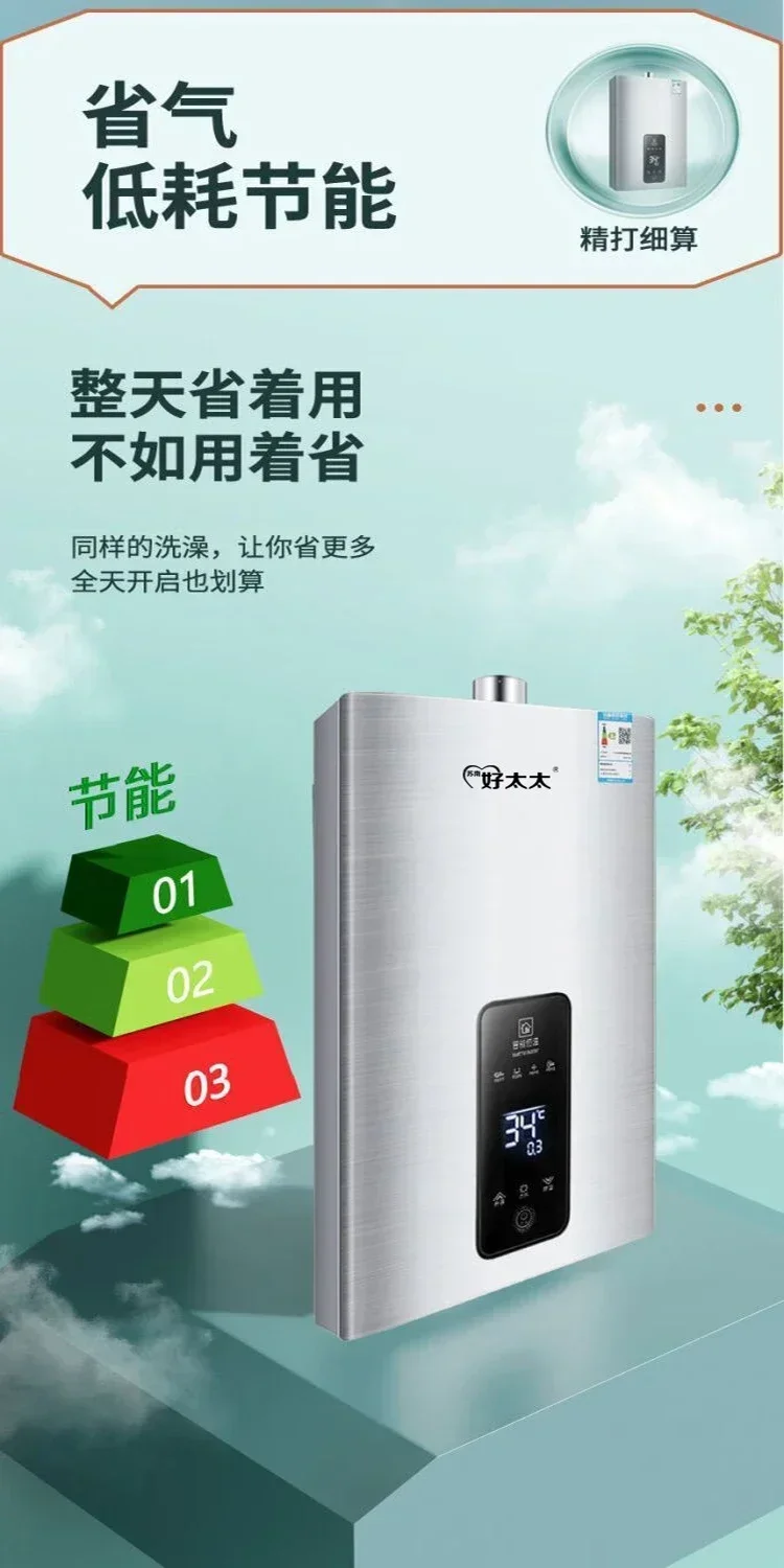 Good Madam, Gas Water Heater, Home Gas, Natural Gas, Liquefied Gas, Intelligent Constant Temperature Shower, Forced Exhaust