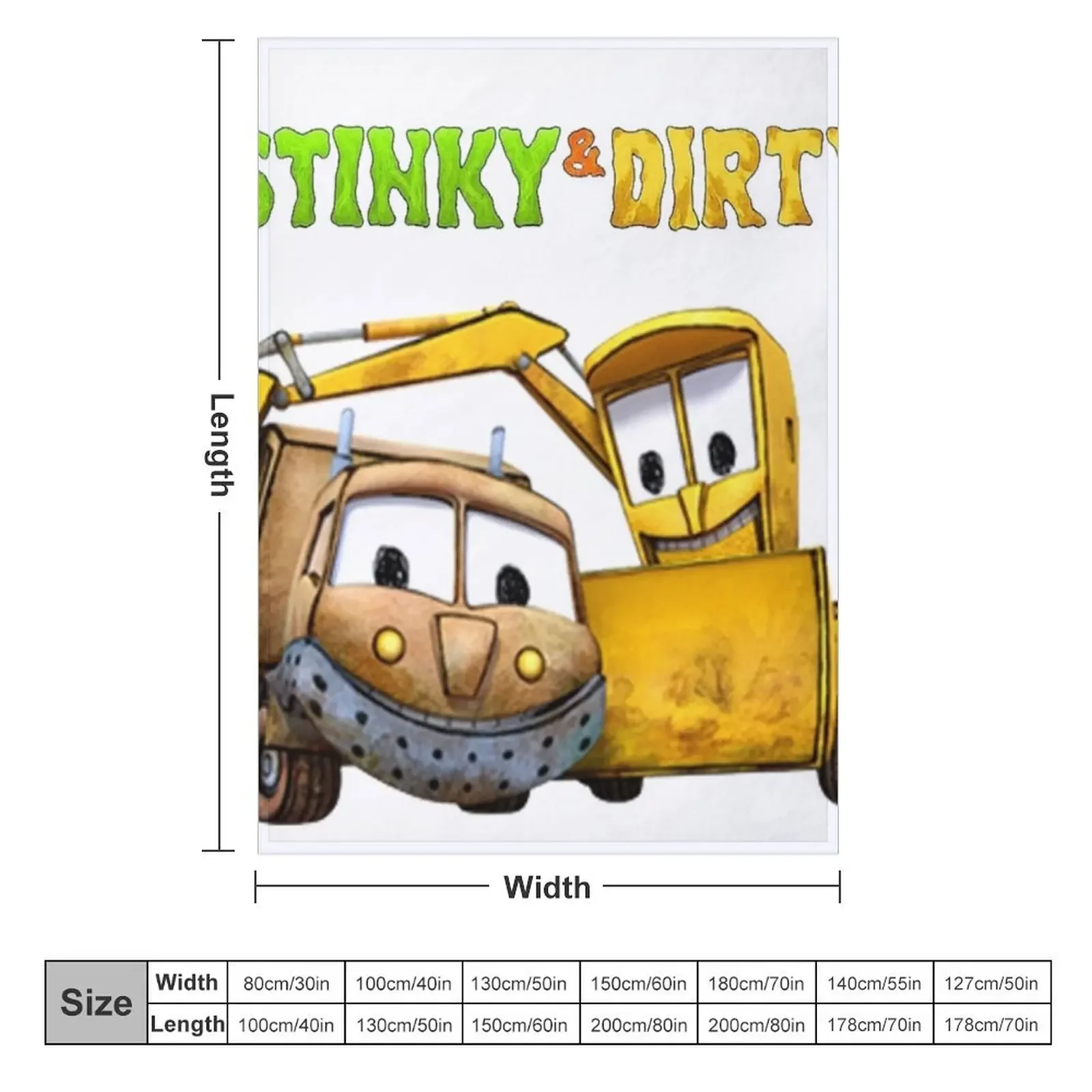 The Stinky Dirty Show Throw Blanket wednesday Heavy Sofa Blankets