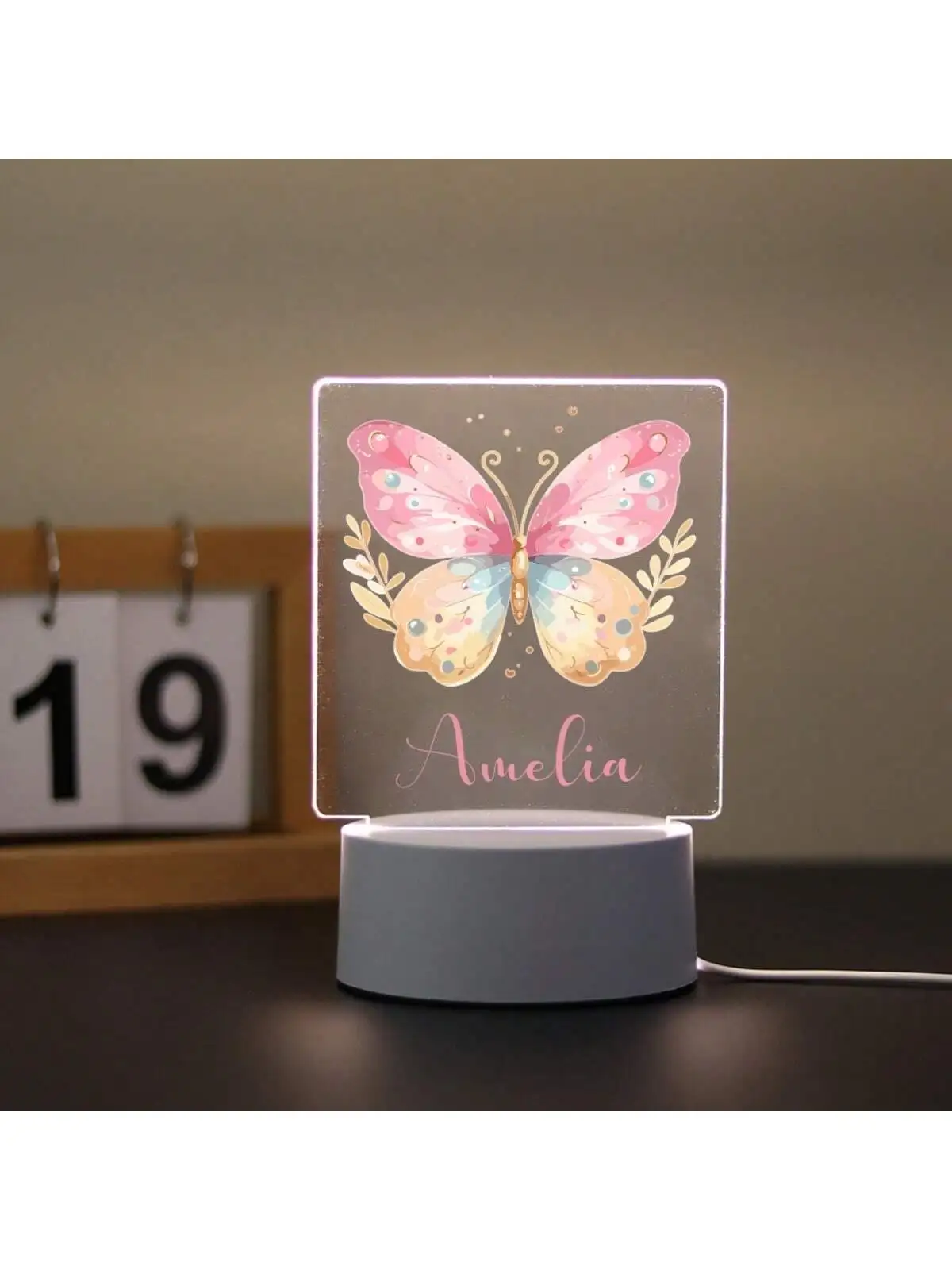 DIY mariposa 3D LED luz nocturna lindo dormitorio luces nocturnas decoración de la habitación de los niños regalo personalizado para mejores amigos artes y manualidades