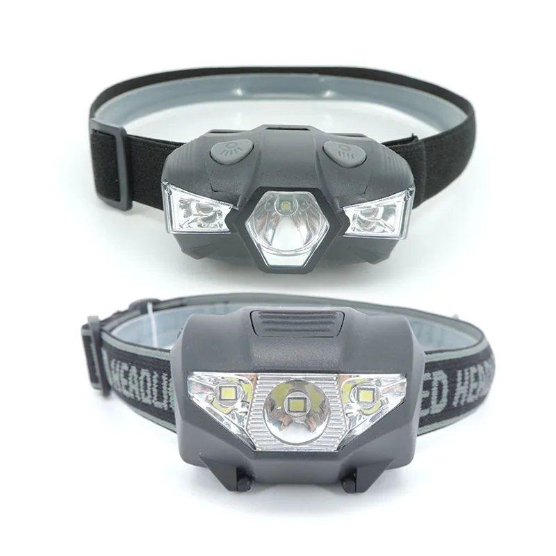 3-Led Headlamp Headlight Head Torch Light  red white bright Frontal samll flashlight Lampe hiking Camping powerful