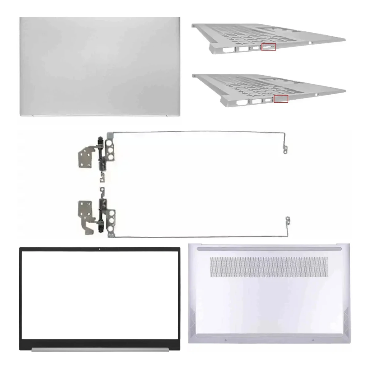 Suitable for Pavilion 15-EH EG 15Z-EH TPN-Q245 TPN-Q246: LCD screen top cover, screen bezel, palm rest, bottom base, hinge