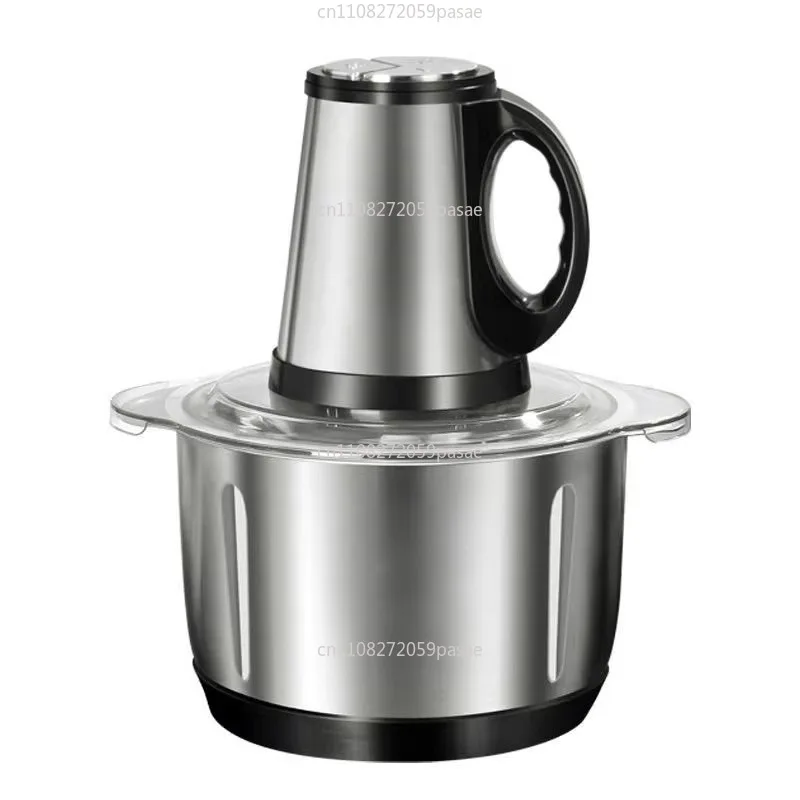 Electric Meat Mincer Grinder Stainless Steel Chopper 5L Food Processor Garlic Mud Maker Blender Large Capacity Kitchen Utensils