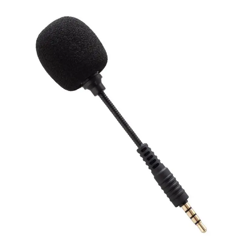 Mini Condenser Microphone 360 Degree Bent Clear Voice Headset Microphone Replacement Game Aux 3.5mm Speaker