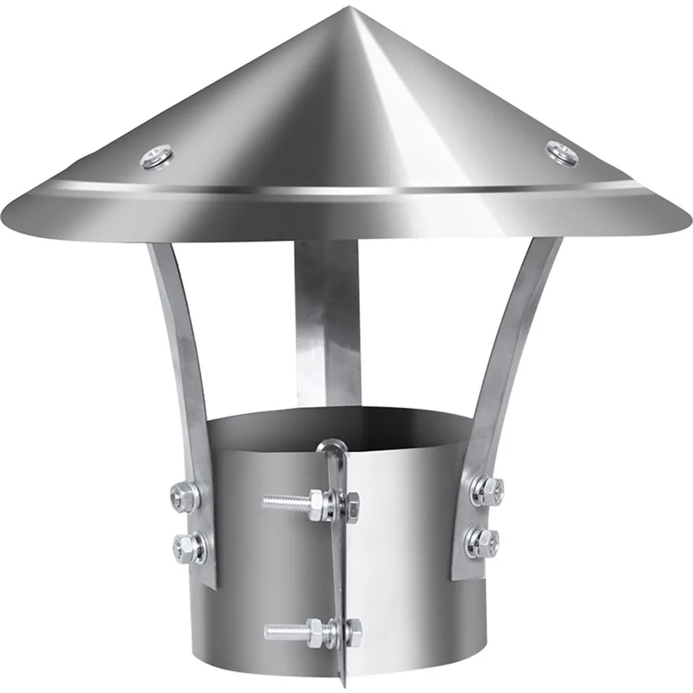 304 Stainless Steel Cap Fireplace Rain Hat Fireplace Accessory Effective Rain Protection High-quality Material