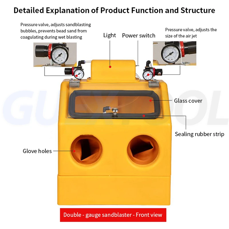 Jewelry Manual Sandblasting Machine Gold And Silver Sandblasting Processing Antique Gold Bacelet Pneumatic Water Sandblasting