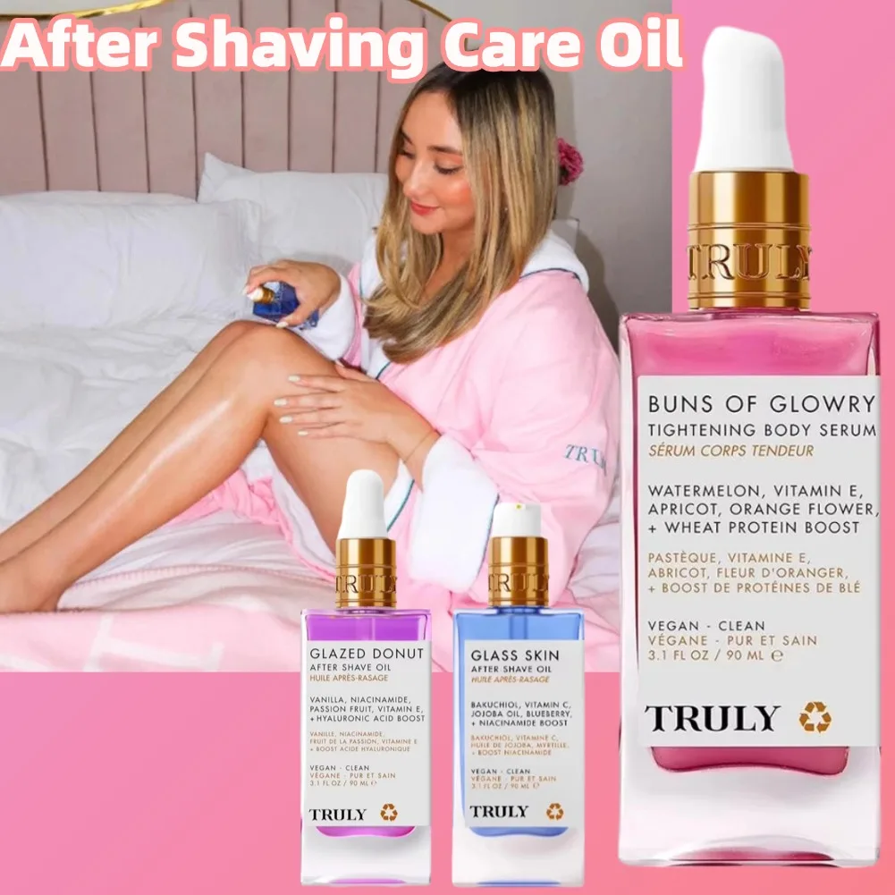 Aceite para después del afeitado de fresa y vainilla, propiedades hidratantes duraderas y que retienen la humedad, aceite reafirmante para la piel, cuidado de la piel