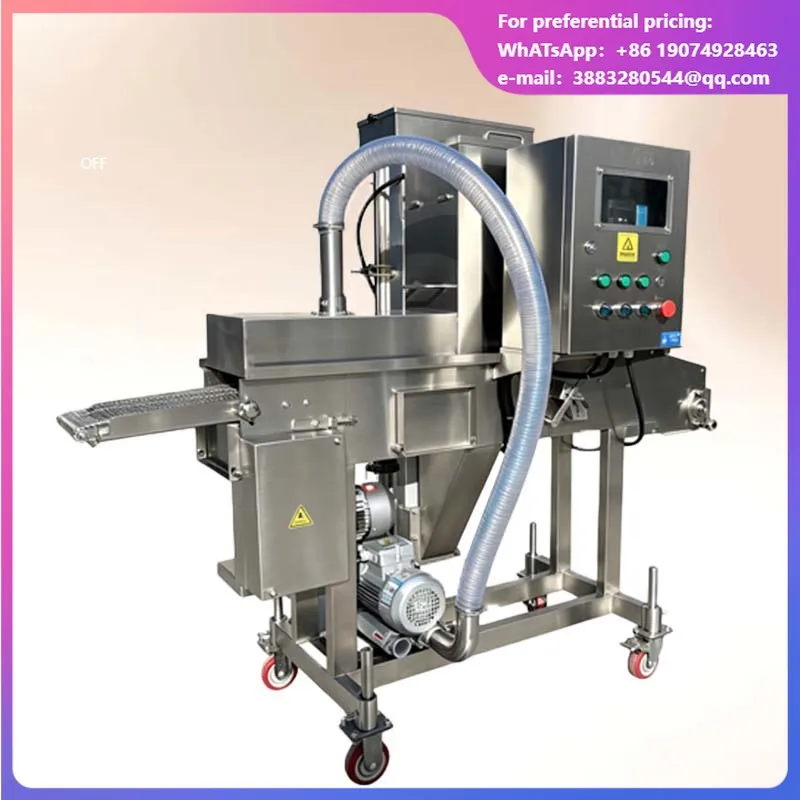 Automatic Small Scale CE Certified 304 Stainless Steel Breading Machine With Motor & Pump SXJ200