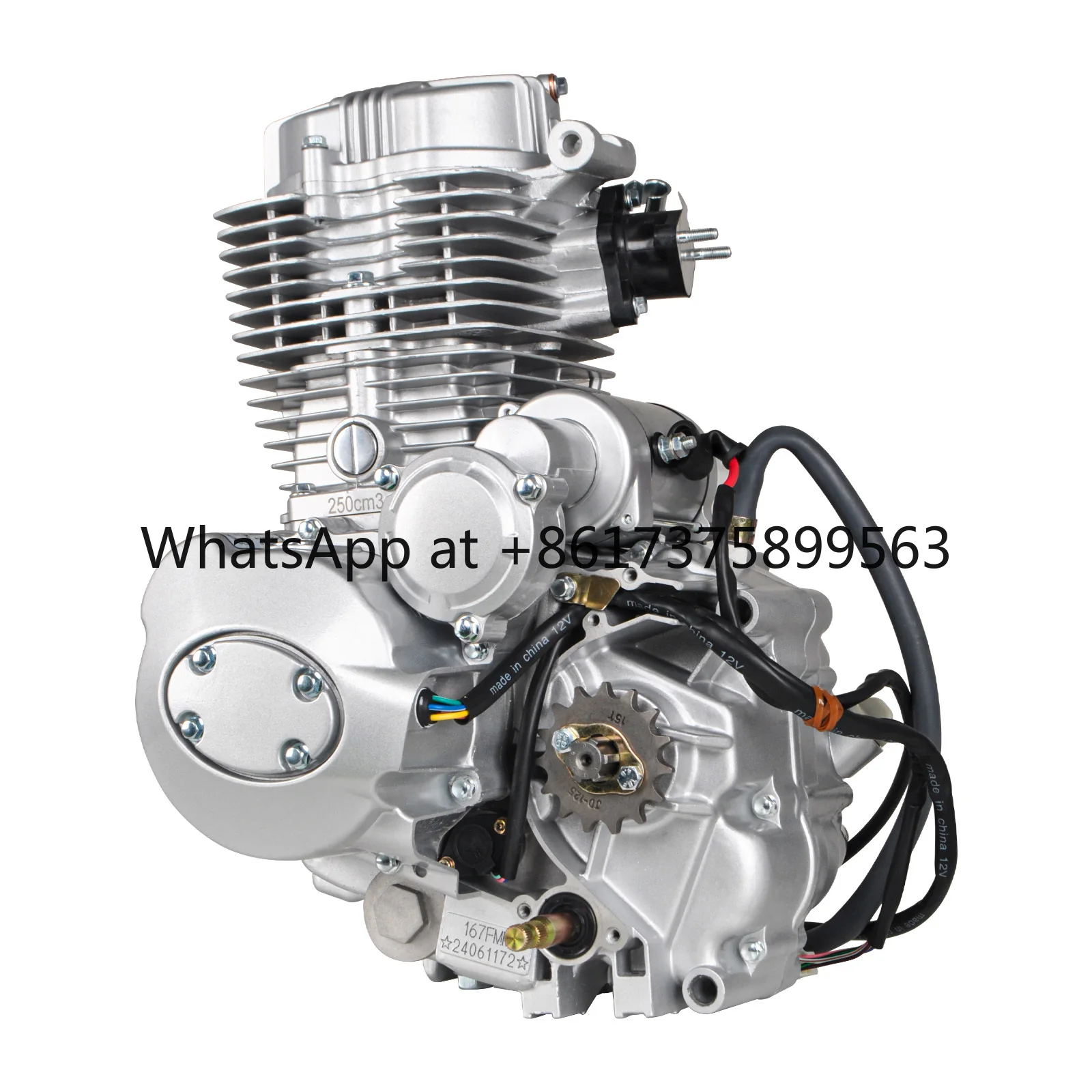 Mesin250 Mesin Vertikal Motor Silinder Tunggal 250cc Mesin 4-Tak, Untuk ATV Sepeda Motor Trail