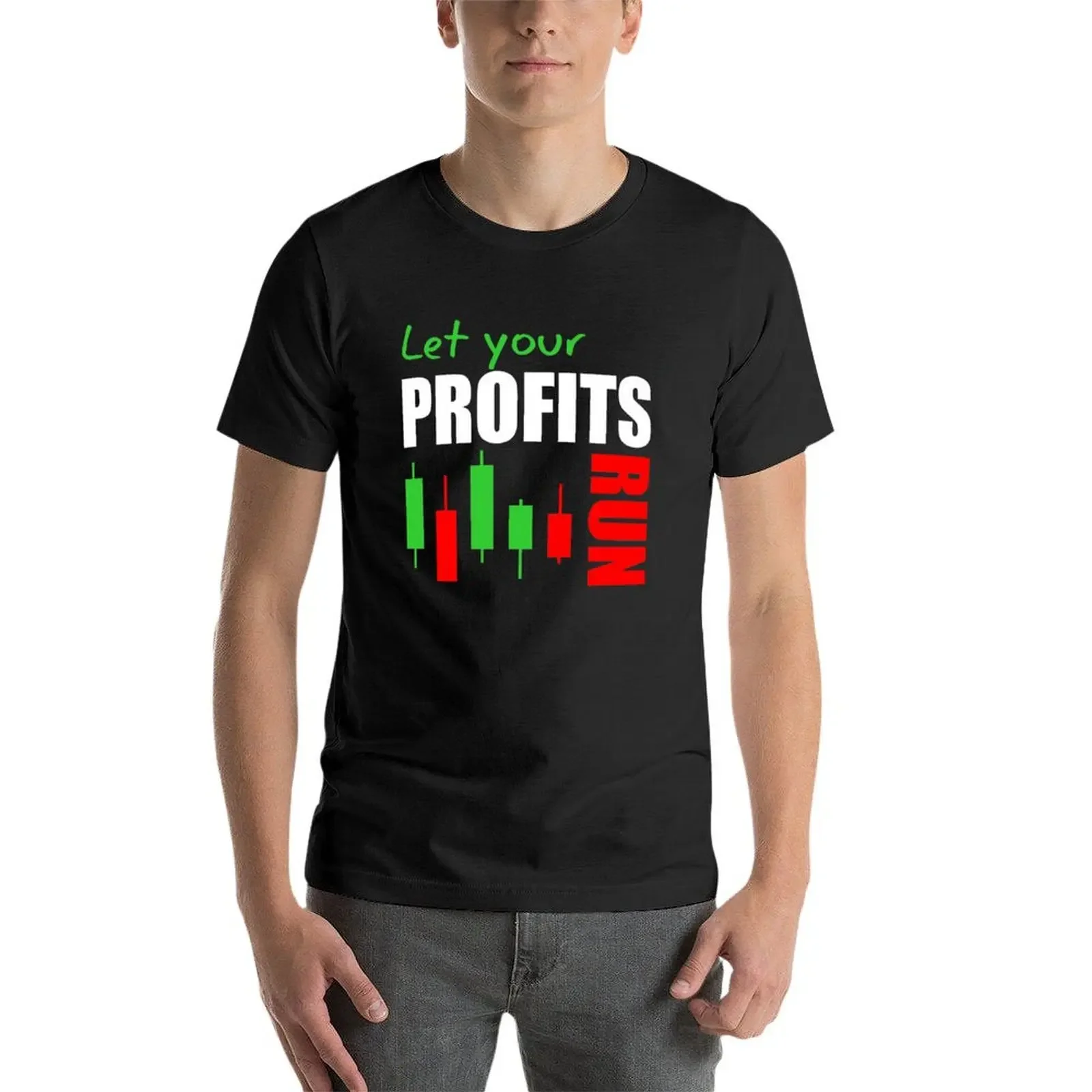 fx Forex stock market trading forex trader let winners run T-shirt quick drying tops mens plain t shirts