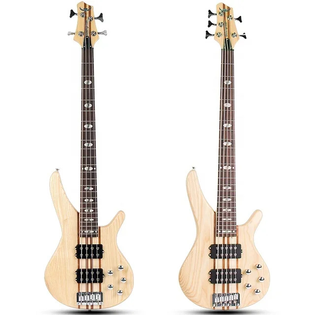 China factory popular high quality wholesale Musical Instruments Neck-Through-Body bass solid electric guitar bass