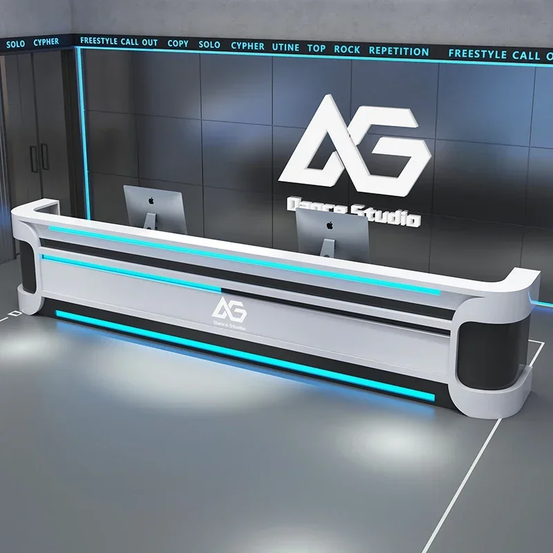 

Bar Modern Office Salon Reception Desk Lectern White Retail Pulpitos Shop Cash Counter Register Podium Stand Bureau Furniture