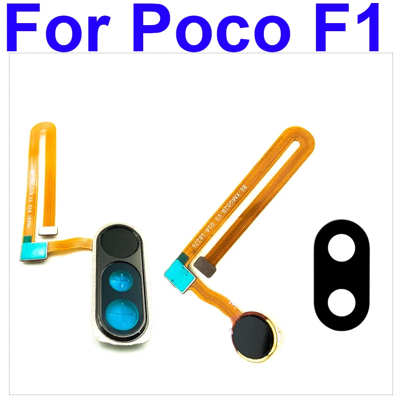 

Black Home Button Flex Cable For Xiaomi Pocophone Poco F1 Menu Key Fingerprint Recognition Sensor Flex Ribbon Cable Repair Parts