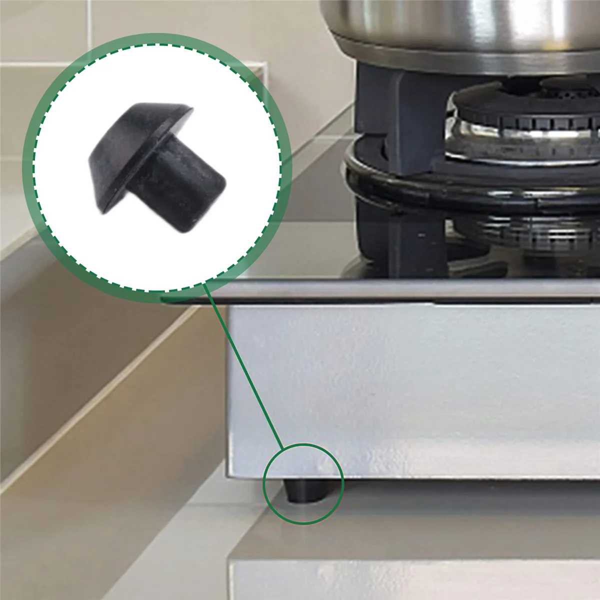 AS62 32 шт. WB2K101 комплект резиновых ножек решетки горелки, совместимый с решеткой Ken-More, замена бамперов, 247410