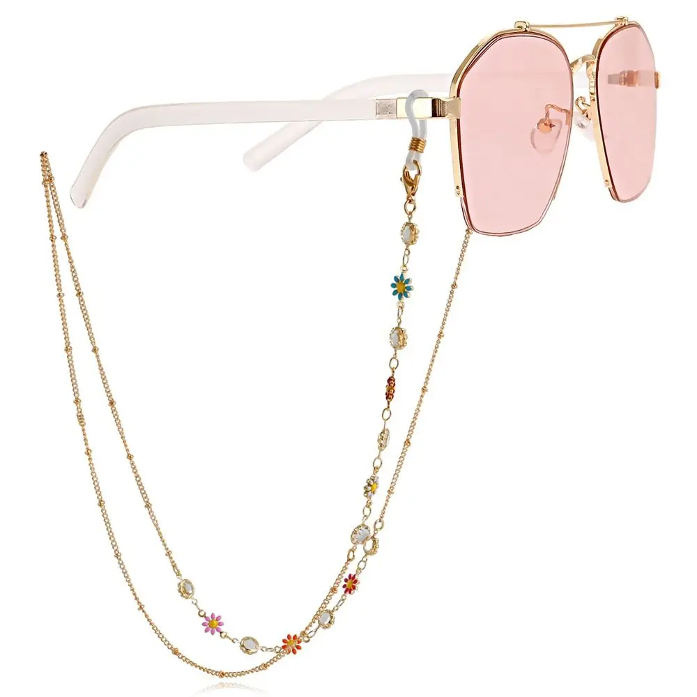 

Neck Strap String Flower Anti-lost Metal Chain Mask Lanyard Spectacle Cord Sunglasses Chains Metal Glasses Chain Mask Chain