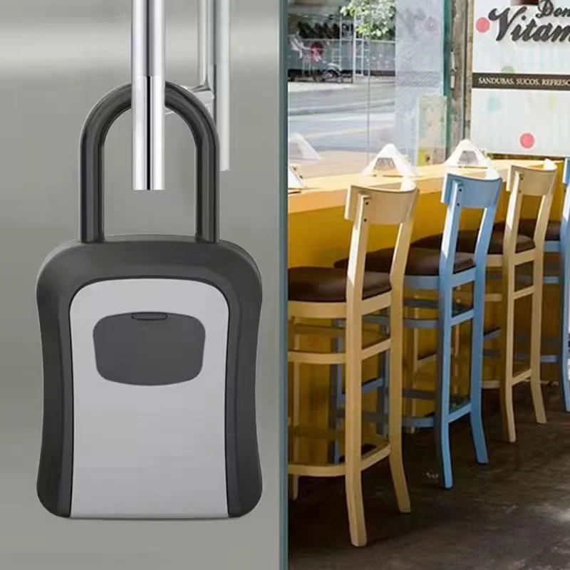 Wall Mount Key Storage Secret Box Organizer 4 Digit Combination Password Security Protection Code Lock Home Safe Deposit Box