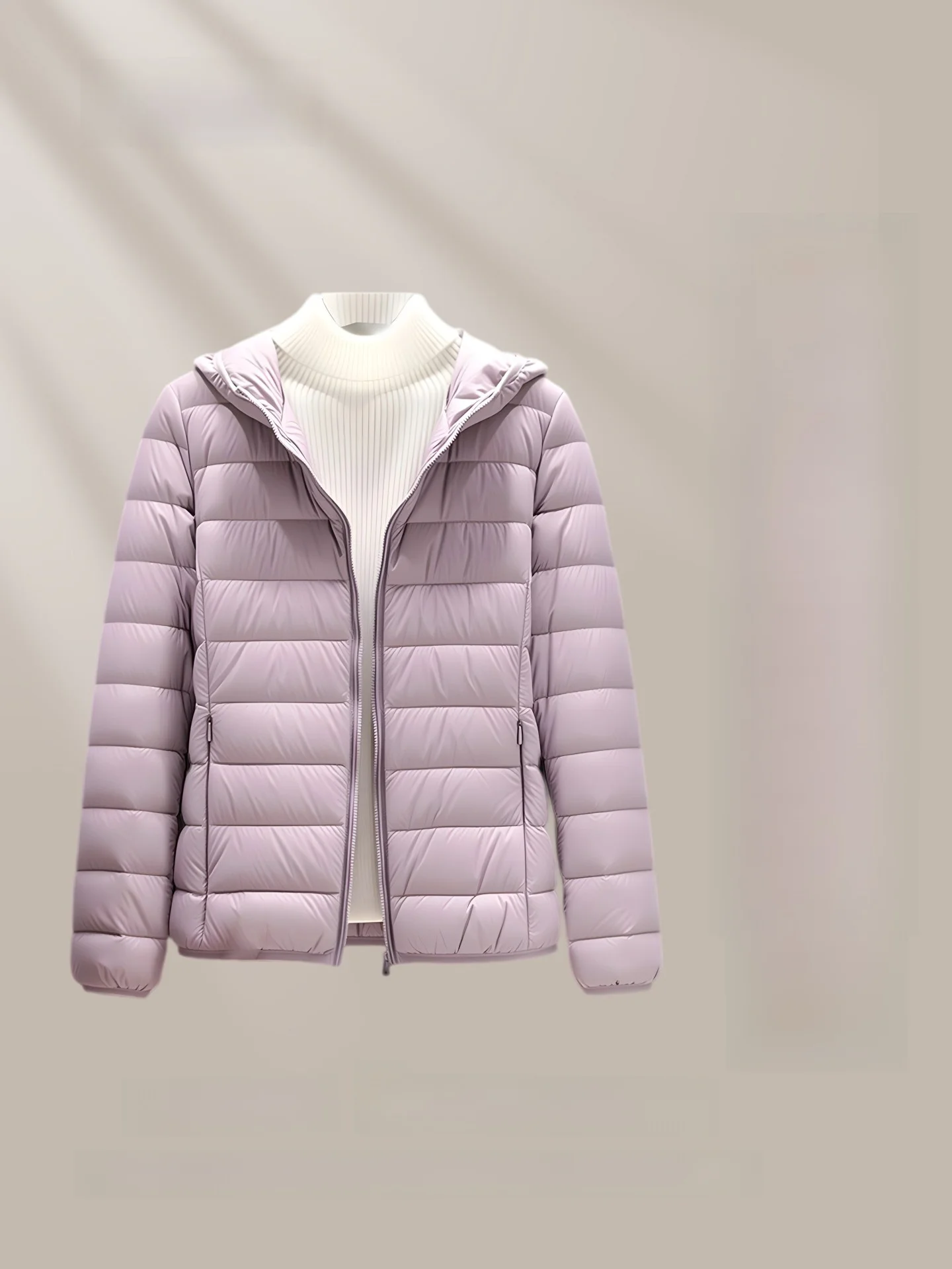 رقيقة جدا أسفل Jaet المرأة ort Sle مقنعين خفيفة الوزن Yaloo 2025 الشتاء جمع الذاكرة النسيج تخفيف Sle