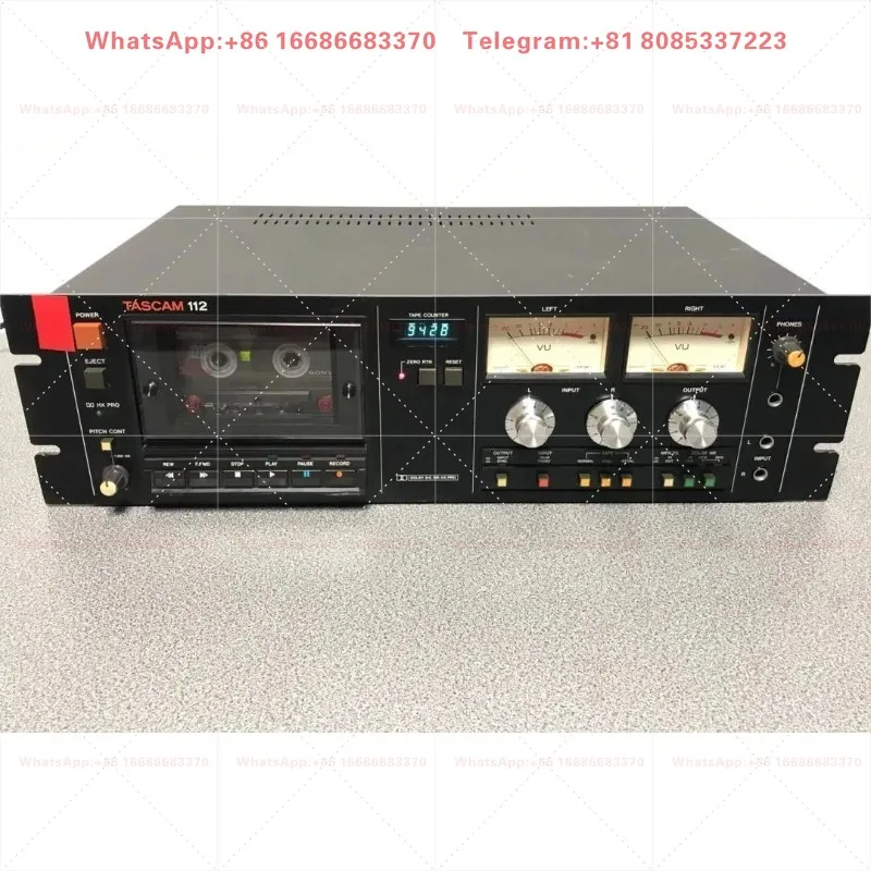 Porta cintas magnéticas profesional TASCAM 112 de segunda mano, grabadora y reproductora de cintas magnéticas, voltaje original importado de 100V