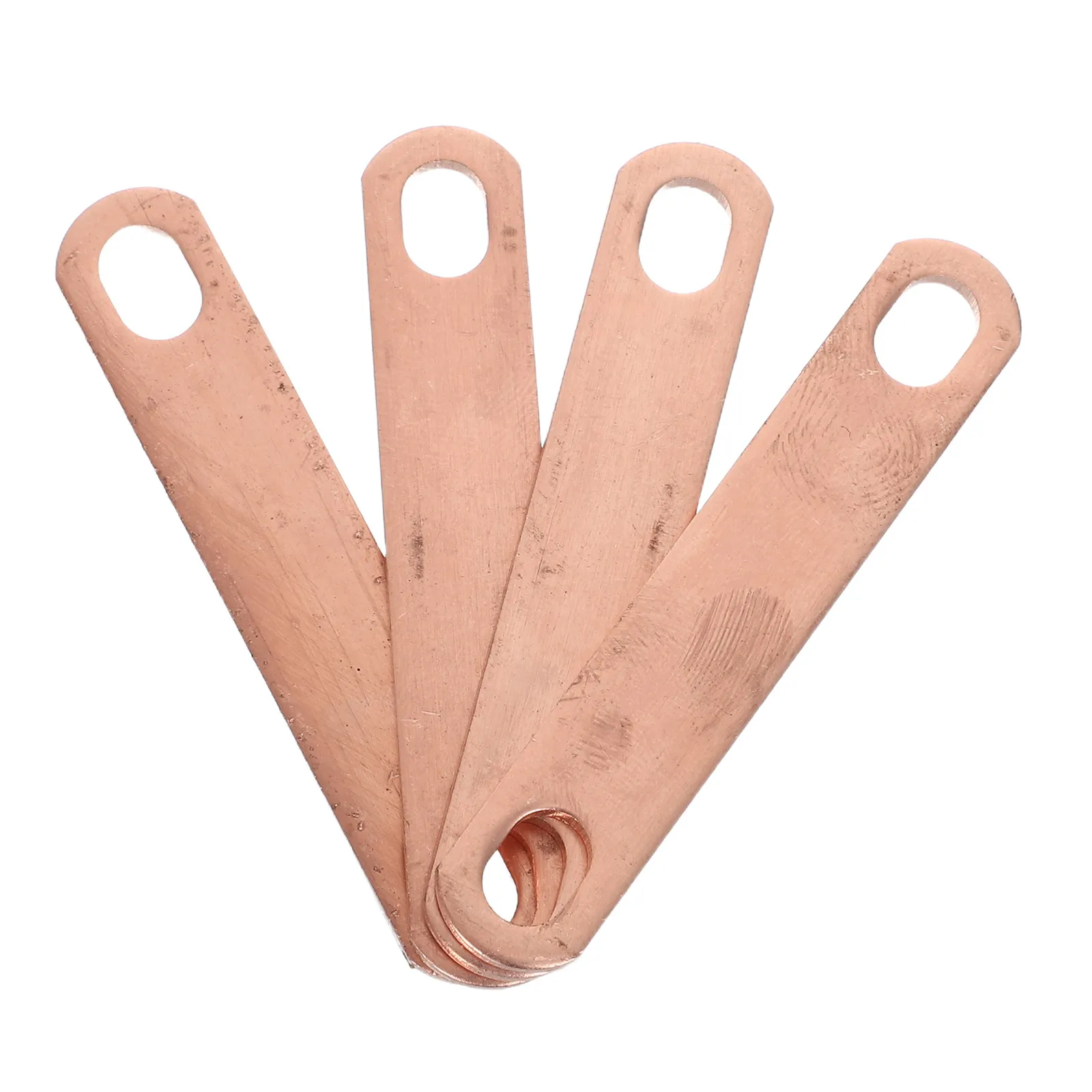 4Pcs Premium Copper Bus Bar Connector 50Mm Hole Spacing High Conductivity Low Resistance Battery Pack Assembly