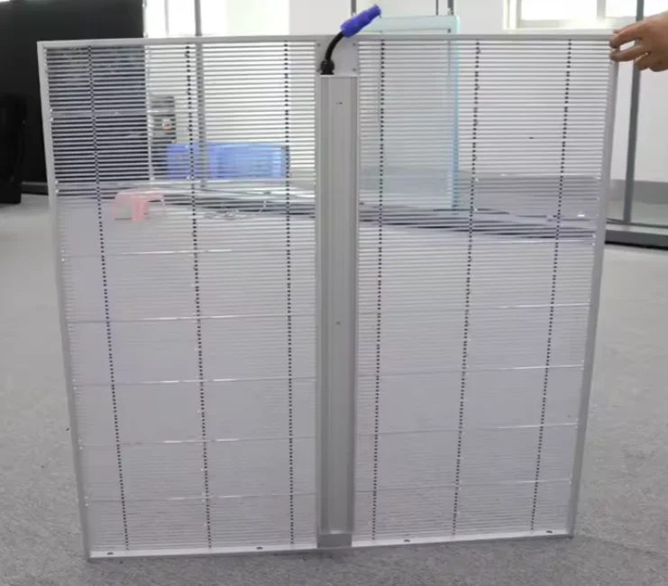 Volledig gekleurd P3.91 transparant scherm met hoge transparantie LED-scherm voor winkelcentra