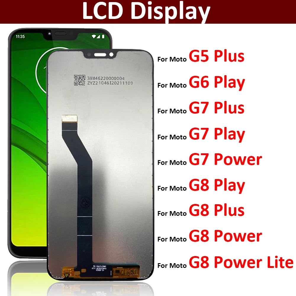 New For Motorola MOTO G5 G6 G7 G8 Power Play Plus Lite LCD Display Replacement Touch Screen Digitizer Assemble