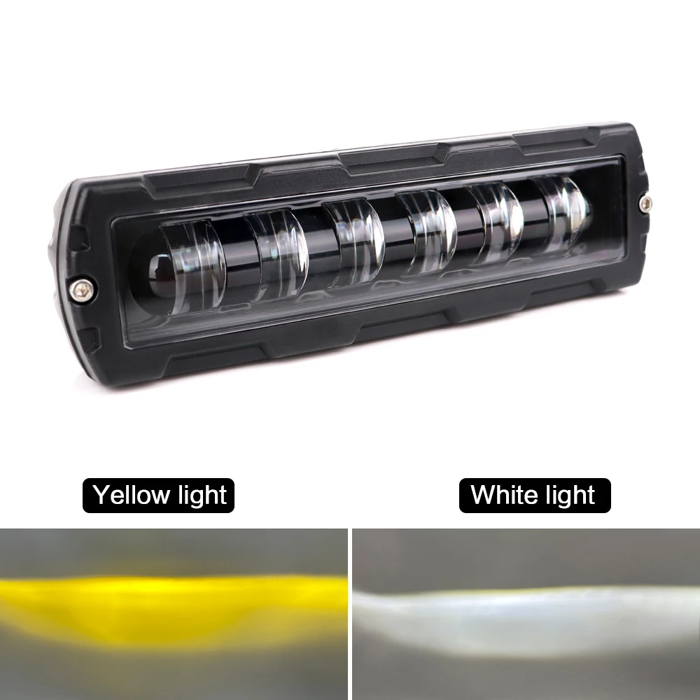 6inch  Led Work Light Bar Dual Color 3000K&6000K Driving Lamp Spotlight Auxiliary Led Driving Lights for Truck Car Boat ATV SUV