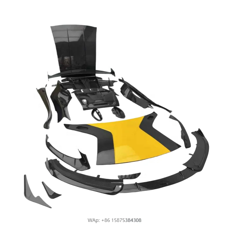 

Upgrade Mon Style Dry Carbon Fiber Front Lip Side Skirt Diffuser Rear Spoiler Hood Side Vents Welcome Threshold for Lotus Emira