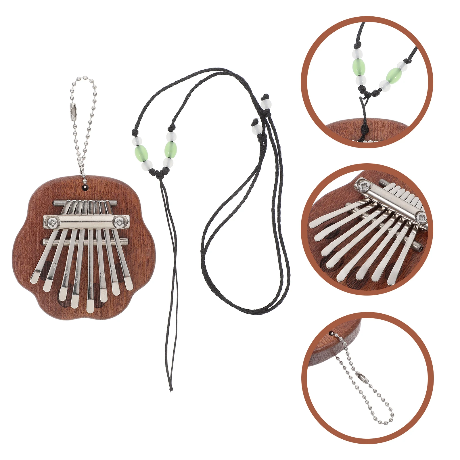 

8-Tone Portable Wood Finger For Kids Small Musical Instrument Thumb Piano Beginner Kalimba Miniature Thumb Piano Portable Music