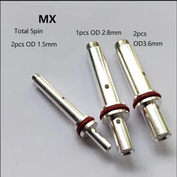 Een set SAE J1772-2010 63A Oplaadaansluiting (2 stuks signaalpin + PE-pin + 2 stuks powerpin) voor EV New Energy elektrisch voertuig