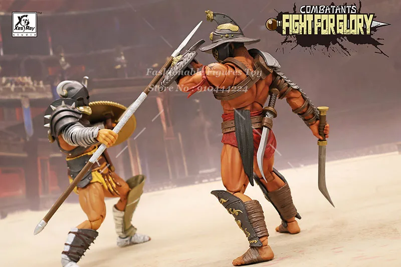 XESRAY 1/12 ทหารชาย เมดอคัส กลอรี่ แบทเทิล กลาดิเอเตอร์ สปาร์ตาคัส ซีรีส์ ฟิกเกอร์แอคชั่นขนาด 6 นิ้ว ของสะสม โมเดลตุ๊กตา
