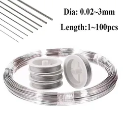 Nieuwe roestvrij staaldraad 0.02-3.0mm Kralen Touw Koord Visdraad String Voor DIY Ketting Armbanden Sieraden Maken bevindingen