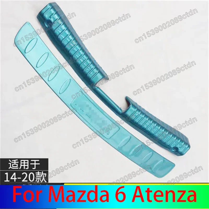 

Rear Bumper Protector Sill Trunk Tread Plate cover Trim Car styling For Mazda6 Mazda 6 Atenza 2014 2015 2016 2017 2018 2019 2020