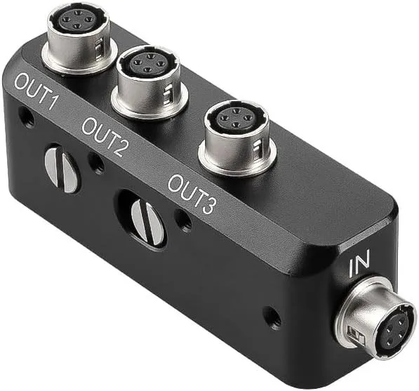 4 Pin Hirose HR10A-7R-4S Splitter Box for Sound Devices 888 833 Zoom F8 Hirose 4Pin Female 1 in 3 Way Out Splitter Adapter